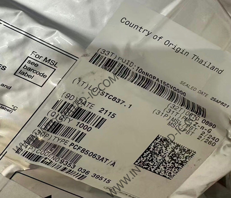 PCF85063AT رقاقة الدائرة المتكاملة 2-الأسلاك المتسلسلة الساعة الصغيرة في الوقت الحقيقي والتقويم