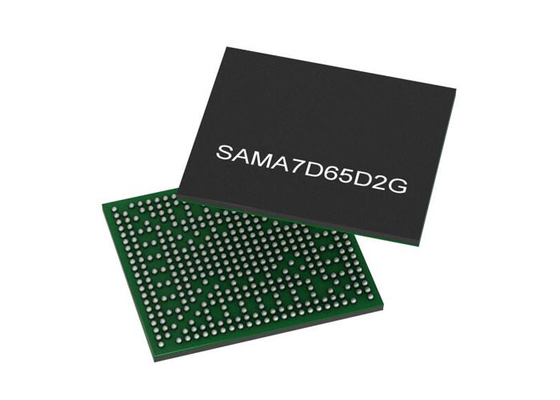 SAMA7D65D2G-V/4UB متحكم دقيق MCU 32 بت معالجات دقيقة 1 جيجاهرتز ARM Cortex A7 SIP