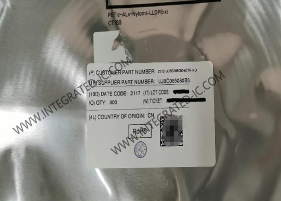 رقاقة الدوائر المتكاملة UJ3C065080B3 25A ترانزستورات SiC FET القناة N TO-263-3