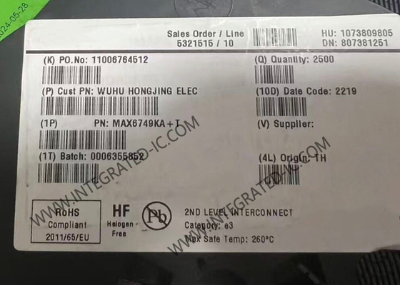 شريحة الدائرة المتكاملة MAX6749KA µP دوائر إعادة الضبط SOT-23-8 دوائر الإشراف