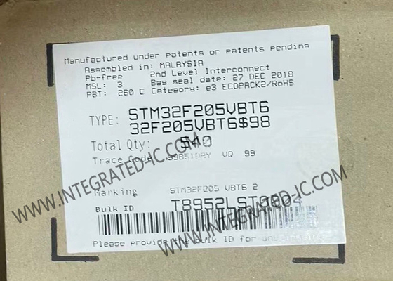 متحكم MCU STM32F205VBT6 FLASH 100-LQFP ميكروكنترولر مدمجة