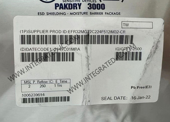 وحدة الاتصالات اللاسلكية EFR32MG22C224F512IM32-C 106.7dBm جهاز استقبال RF IC 32-VFQFN