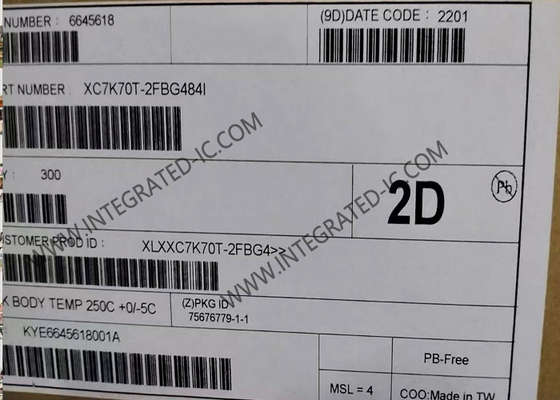 رقاقة الدائرة المتكاملة XC7K70T-2FBG484I عالية الأداء Kintex 7 FPGA IC 484BGA