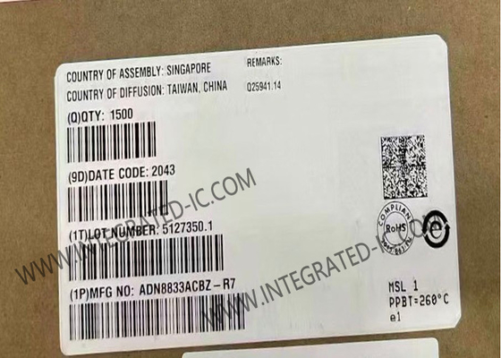 شريحة الدوائر المتكاملة ADN8833ACBZ 1A مدرب البرودة الحرارية WFBGA25