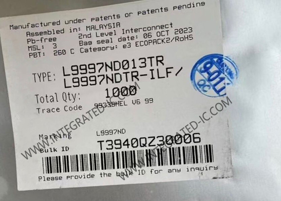 L9997ND013TR شريحة دائرة متكاملة مزدوجة نصف جسر SOIC20 برامج تشغيل محركات