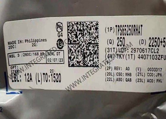 TPS65250RHAT رقاقة الدوائر المتكاملة 4.5 فولت إلى 18 فولت محول ثلاثي التزامن