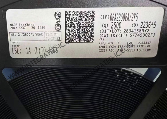 شريحة الدائرة المتكاملة OPA2350EA، مضخم تشغيل مزدوج عالي السرعة ومنخفض الضوضاء