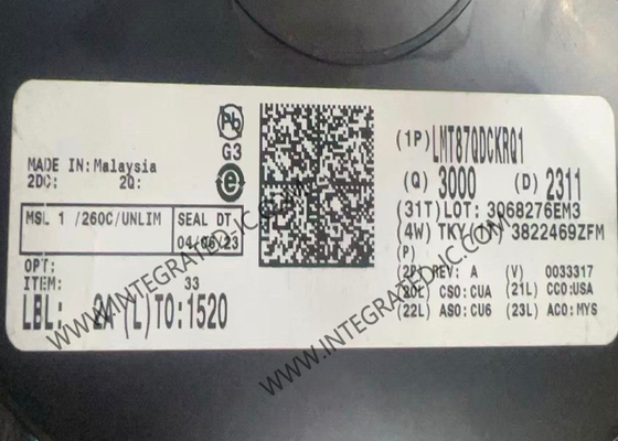 أجهزة استشعار IC LMT87QDCKRQ1 أجهزة استشعار درجة الحرارة التناظرية للخروج من الفئة AB