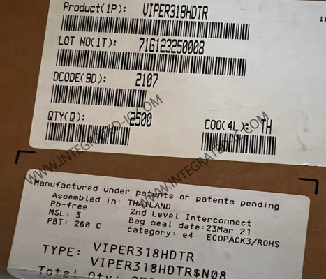 VIPER318HDTR رقاقة الدوائر المتكاملة توفير الطاقة غير متصل محول الجهد العالي 16-SOIC