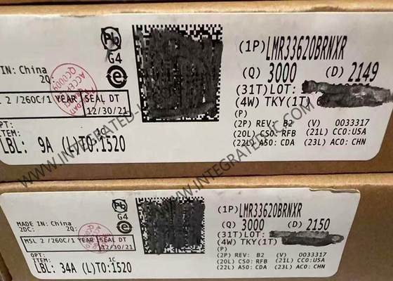 شريحة الدائرة المتكاملة LMR33620BRNXR محول تنحى متزامن من 3.8 فولت إلى 36 فولت 2 أمبير مع انخفاض للغاية في EMI