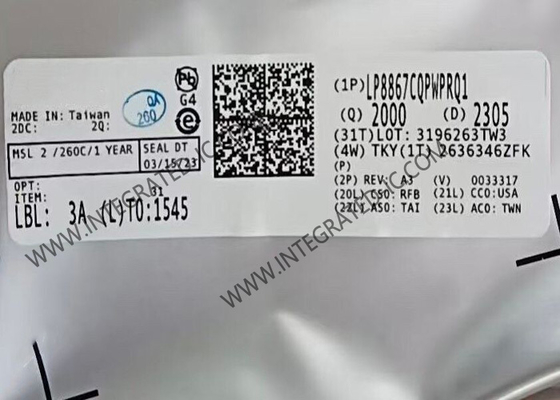 شريحة الدائرة المتكاملة LP8867CQPWPRQ1 120mA 4-قناة سائق LED للسيارات