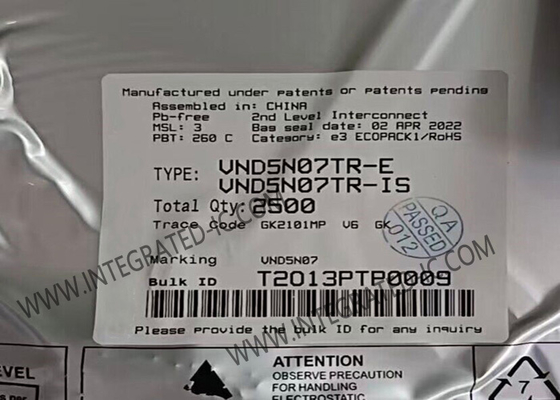 VND5N07TR رقاقة الدوائر المتكاملة OMNIFET II ترانزستورات MOSFET ذات الطاقة المحمية بالكامل