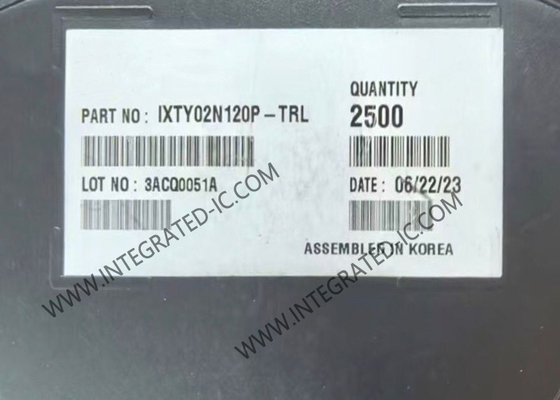 IXTY02N120P-TRL رقاقة الدوائر المتكاملة 200 فولت 200mA ترانزستورات MOSFET القطبية