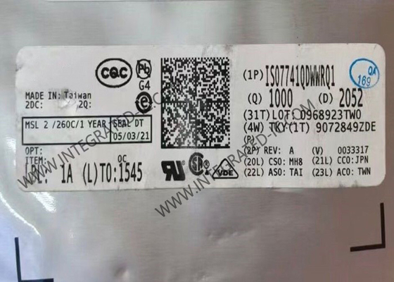 رقاقة الدوائر المتكاملة ISO7741QDWWRQ1 5000Vrms 4 قناة عازل رقمي SOIC16