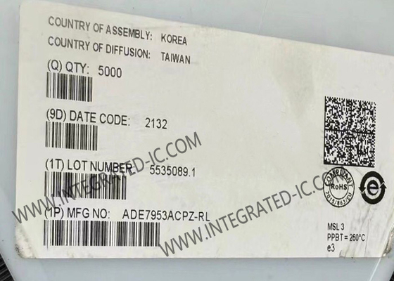 ADE7953ACPZ رقاقة الدوائر المتكاملة ذات المرحلة الواحدة متعددة الوظائف القياس IC مع قياس التيار المحايد