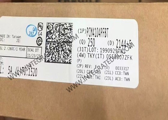 شريحة الدائرة المتكاملة PCM4104PFBT محول صوتي رقمي إلى تناظري 118 ديسيبل 24 بت