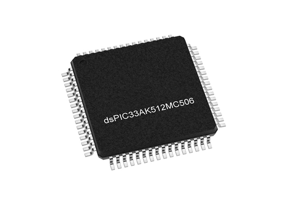 DSPIC33AK512MC506-I/PT microcontroller MCU وحدة التحكم في الإشارة الرقمية ذات النواة الواحدة مع وحدة النقطة العائمة