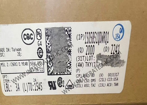 شريحة دائرة متكاملة ISO5851QDWRQ1 للسيارات، مشغل بوابة معزول أحادي القناة، 5.7 كيلو فولت RMS