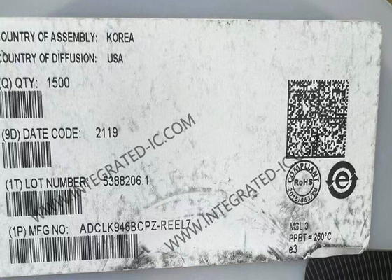 ADCLK946BCPZ رقاقة الدائرة المتكاملة ستة LVPECL مخرجات SiGe ساعة Fanout بوفر