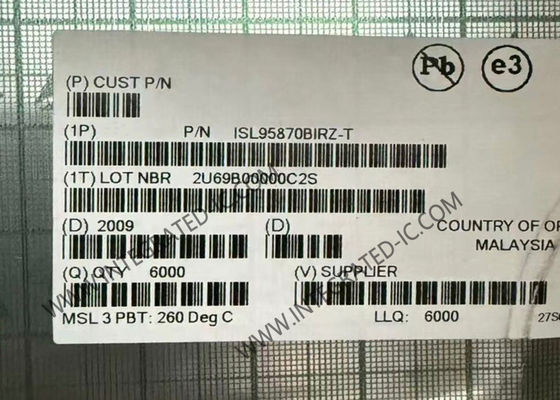 ISL95870BIRZ رقاقة الدوائر المتكاملة PWM DC / DC المتحكم مع مدخلات VID لجهاز تحكم الجهد المحمول GPU Core-Voltage