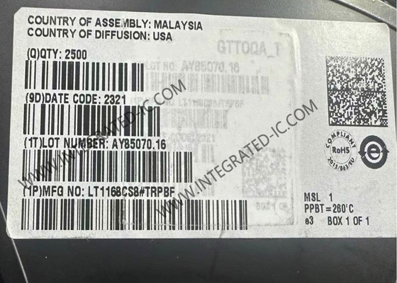 LT1168CS8 رقاقة الدوائر المتكاملة 400kHz مكبرات الأجهزة SOIC8 مكبر IC