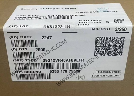 S9S12VR48AF0VLFR وحدة التحكم الدقيقة MCU 16-Bit 25MHz S12 MagniV وحدة التحكم الدقيقة IC 48-LQFP