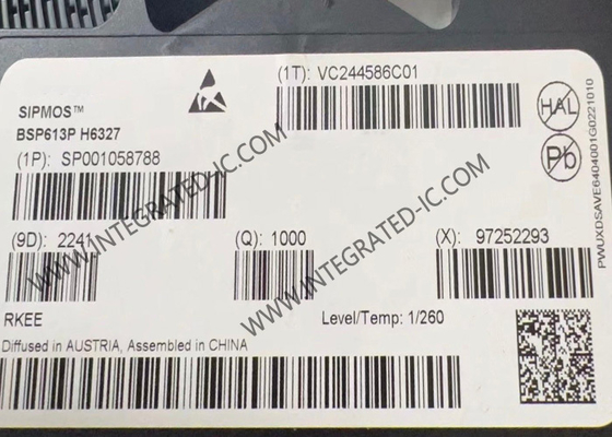 BSP613P رقاقة الدوائر المتكاملة 60 فولت محسنة القناة P SIPMOS الطاقة MOSFET الترانزستور