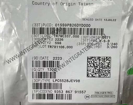 LPC5528JEV98 وحدة التحكم الصغيرة MCU ARM Cortex-M33 وحدة التحكم الصغيرة