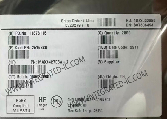رقاقة الدوائر المتكاملة MAX4427ESA مزدوجة عالية السرعة 1.5A MOSFET السائقين SOIC8