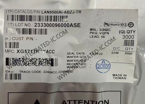 LAN9500AI-ABZJ Ethernet IC رقاقة واحدة عالية السرعة USB 2.0 إلى 10/100 وحدة تحكم Ethernet
