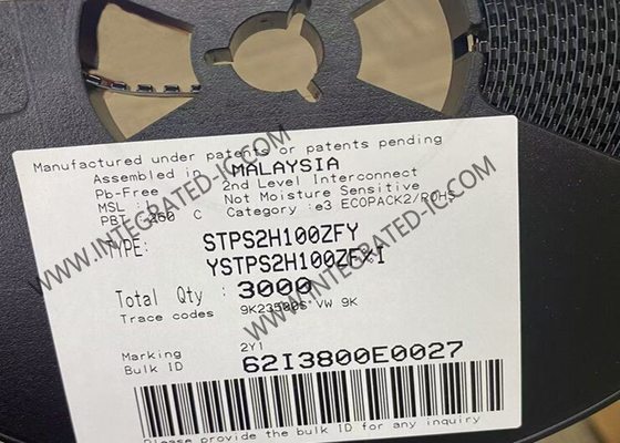 STPS2H100ZFY رقائق شوتكي معدل الجهد العالي للسيارات SOD-123F IC