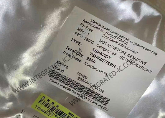 TSH82IDT مكبرات التشغيل من السكة الحديدية إلى السكة الحديدية بشريحة الدوائر المتكاملة ذات النطاق العريض مع وظيفة الاستعداد