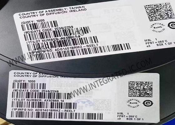 ADG1401BRMZ رقاقة الدوائر المتكاملة 1Ω على مقاومة مفاتيح iCMOS SPST