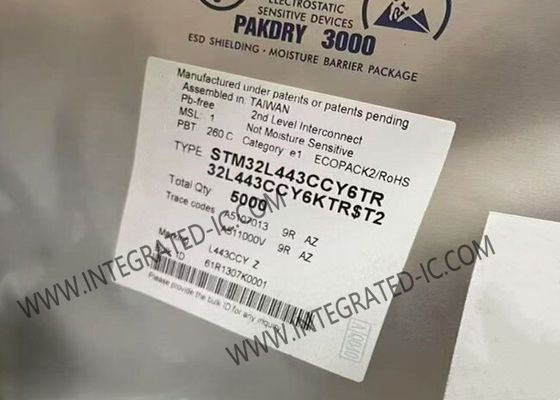 STM32L443CCY6TR وحدة التحكم الدقيقة MCU 80MHz وحدة التحكم الدقيقة 32Bit Arm Cortex M4