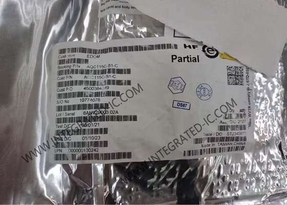 2.5Gbps PCIe Ethernet Chip AQC115C-B1-C منفذ واحد 4 سرعات 64FCBGA رقاقة دارة متكاملة