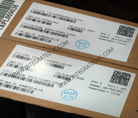 AR8033-AL1A شريحة إيثرنت 10/100/1000 ميجابت في الثانية جهاز إرسال واستقبال إيثرنت QFN48 شبكات Wi-Fi