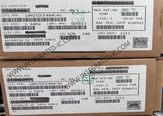 مجموعة بوابات قابلة للبرمجة في الميدان 10M25DCF484C8G 675kbit FBGA-484 1.2V MAX 10 مجموعة بوابات قابلة للبرمجة في الميدان