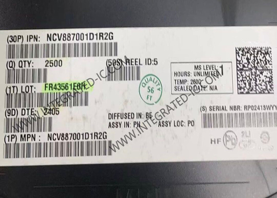 شريحة الدائرة المتكاملة NCV887001D1R2G، وحدة تحكم معززة غير متزامنة بتردد 100 كيلو هرتز، SOIC8