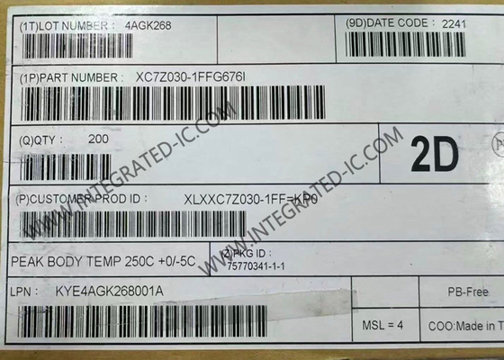 XC7Z030-1FFG676I المجال قابل للبرمجة بوابة التسلسل Zynq 7000 SoC Z-7030 سلسلة النظام على الشريحة