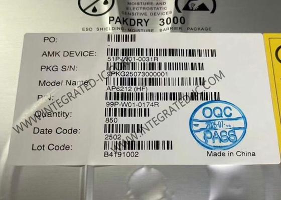 AP6212 BT IC متكاملة للغاية Wi-Fi 11b/g/n و BT 5.4 وحدة QFN-44
