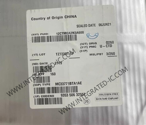 شريحة الدائرة المتكاملة MC33771BTA1AE، وحدة تحكم في خلايا بطارية ليثيوم أيون ذات 14 قناة