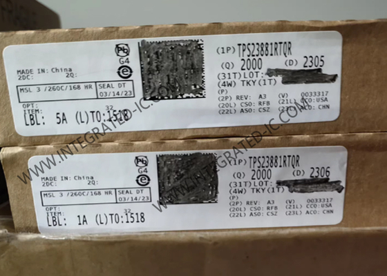 شريحة الدائرة المتكاملة TPS23881RTQR، وحدة تحكم 8 قنوات PoE 2 PSE عبر إيثرنت للطاقة