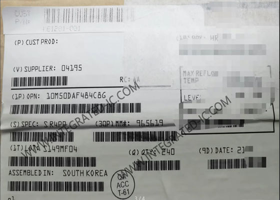 مجموعة البوابة القابلة للبرمجة الميدانية 10M50DAF484C8G الموفرة للطاقة 484-BGA Package