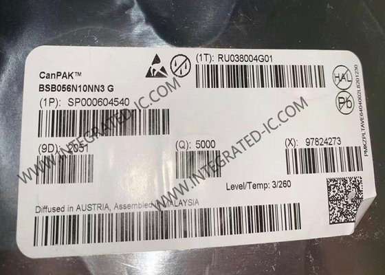 BSB056N10NN3G رقاقة الدائرة المتكاملة 100 فولت 9A ترانزستورات MOSFET ذات القناة N