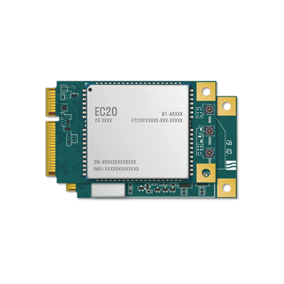 وحدة الاتصال اللاسلكي EC20CEHCLG-MINIPCIE-C وحدة LTE عالية الدقة Cat 4 مع واجهة PCIe صغيرة