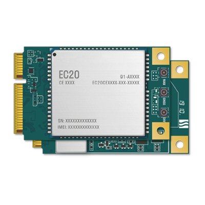 وحدة الاتصالات اللاسلكية EC20CEFILG-MINIPCIE-C وحدة الاتصالات اللاسلكية الصغيرة PCIe LTE Cat 4 لتطبيقات M2M و IoT