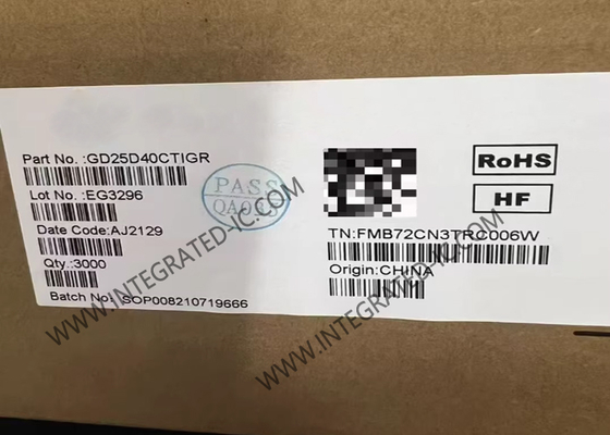 GD25D40CTIGR شريحة ذاكرة IC بذاكرة فلاش SPI NOR سعة 4 ميجابت SOP-8 ذاكرة فلاش تسلسلية