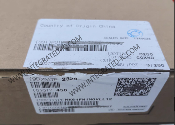 MK64FN1M0VLL12المحكم الدقيق MCU النواة الواحدة 120MHz المحكم الدقيق IC LQFP100