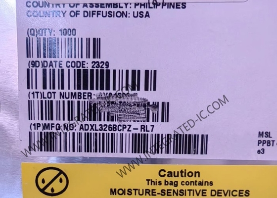 أجهزة الاستشعار IC ADXL326BCPZ طاقة منخفضة 3 محور 16 غرام معدل التسارع