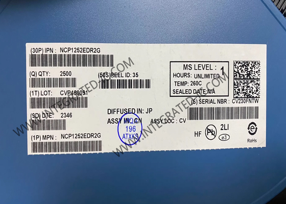 NCP1252EDR2G حلقة متكاملة شريحة حالي PWM وضع المتحكم لتطبيقات الأمام والعودة